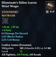 Illuminate's Fallen Leaves Wrist Wraps