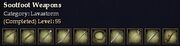 Sootfoot Weapons