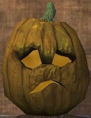 A sad jack-o-lantern (Visible)