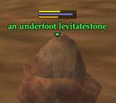 An underfoot levitatestone