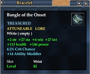 Bangle of the Onset