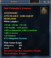 Seal Defender's Greaves