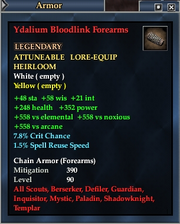 Ydalium Bloodlink Forearms