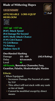 Blade of Withering Hopes