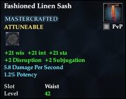 Fashioned Linen Sash