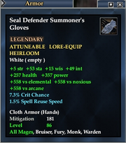 Seal Defender Summoner's Gloves
