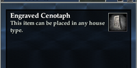 Engraved Cenotaph