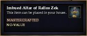 Imbued Altar of Rallos Zek