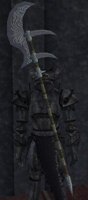 Shiny Brass Halberd (equipped)