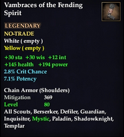 Vambraces of the Fending Spirit