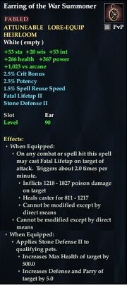 Earring of the War Summoner