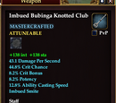 Imbued Bubinga Knotted Club