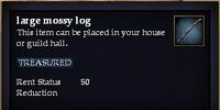 Large mossy log
