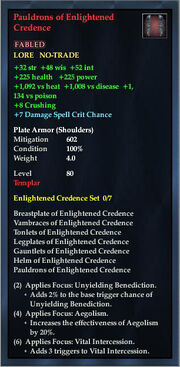 Pauldrons of Enlightened Credence