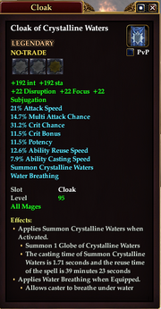 Cloak of Crystalline Waters (Mage)