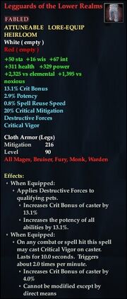 Legguards of the Lower Realms