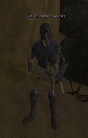 An unliving soldier