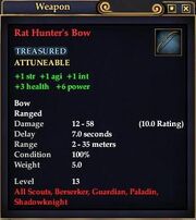 Rat hunters bow