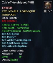 Coif of Worshipped Will