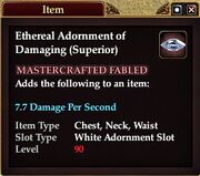 Ethereal Adornment of Damaging (Superior)