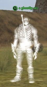 A ghostly orc