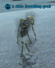 A risen Snowfang gnoll