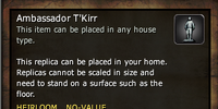 Ambassador T'Kirr - Replica