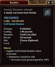 Neriak Destrier whistle