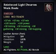Reinforced Light Dwarven Work Boots