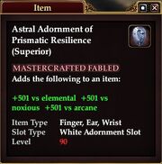 Astral Adornment of Prismatic Resilience (Superior)