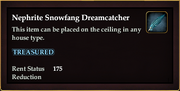 Nephrite Snowfang Dreamcatcher