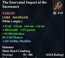 The Enervated Impact of the Sacrosanct