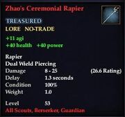 Zhao's Ceremonial Rapier
