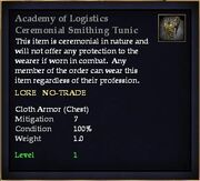 Academy of Logistics Ceremonial Smithing Tunic