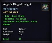 Augur's Ring of Insight