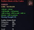 Earthen Boots of the Codex