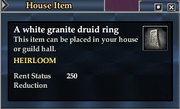 A white granite druid ring