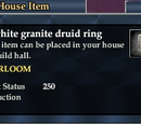 A white granite druid ring