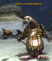 An assaulting ulthork