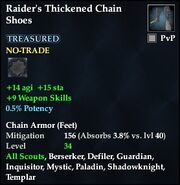 Raider's Thickened Chain Shoes