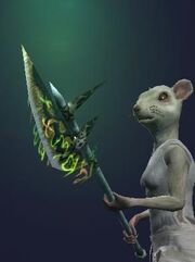Dark Fury Halberd of Anuk (Equipped)