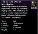 The Ins and Outs of Investigation