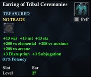 Earring of Tribal Ceremonies
