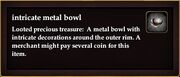 Intricate metal bowl