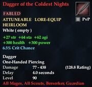 Dagger of the Coldest Nights
