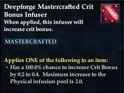 Deepforge Mastercrafted Crit Bonus Infuser