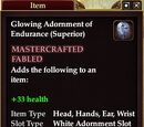 Glowing Adornment of Endurance (Superior)