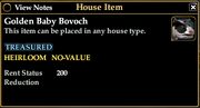 Golden Baby Bovoch Info