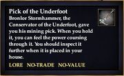Pick of the Underfoot