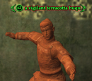 A vigilant terracotta buqu